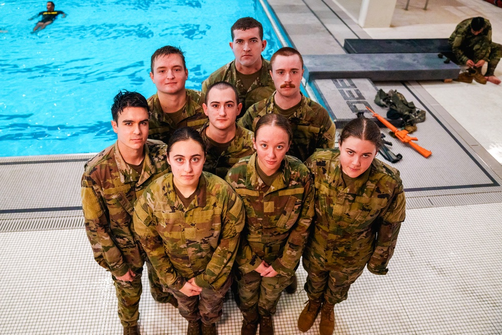 Army ROTC Cadets Tackle Water Survival Training at University of Arkansas
