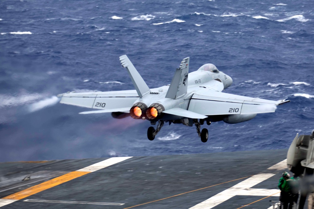 USS Carl Vinson (CVN 70) Conducts Routine Flight Operations in the Philippine Sea