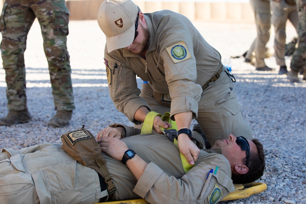 Norwegian, U.S. Troops Conduct MEDEVAC Training at Al Asad Air Base