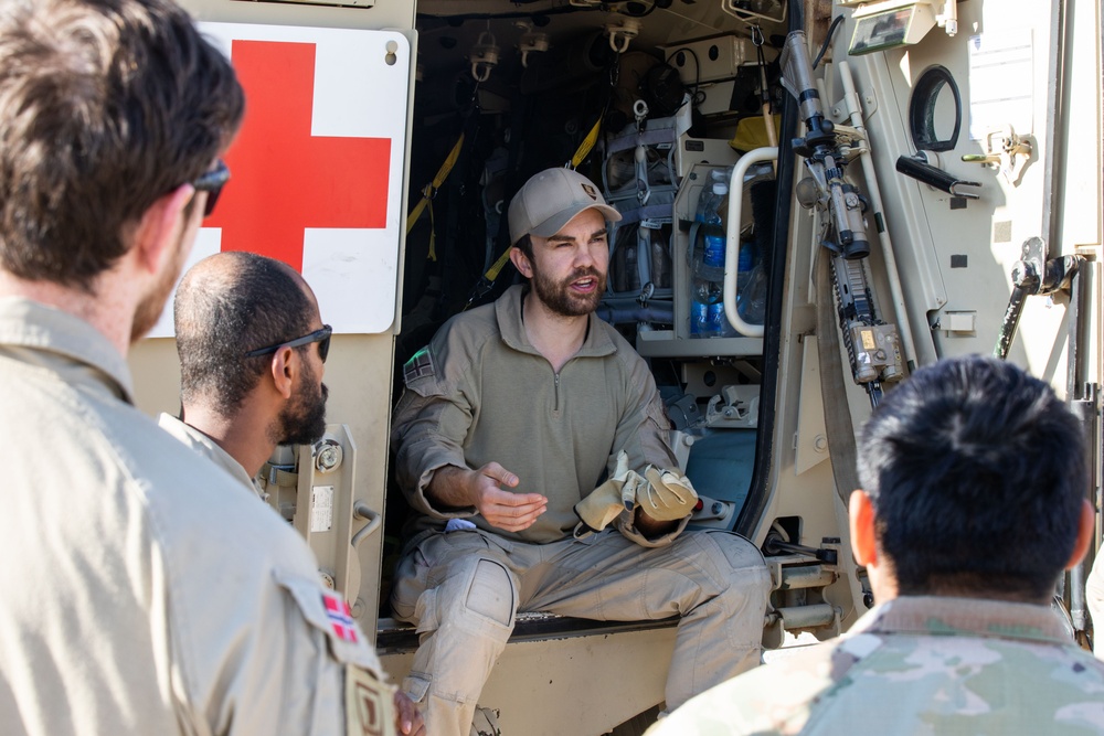 Norwegian, U.S. Troops Conduct MEDEVAC Training at Al Asad Air Base