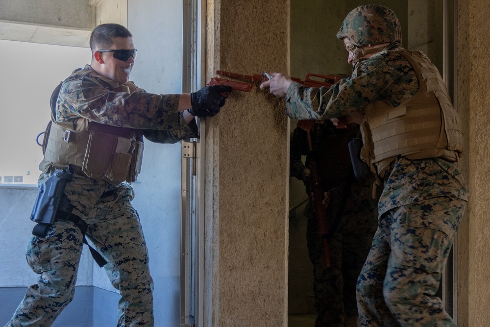 U.S. Marines learn advanced room clearing procedures in Japan