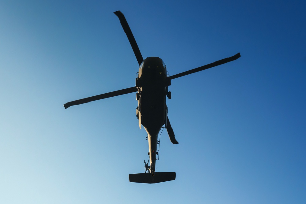 UH-60 Black Hawk Helicopter Fly-over Arkansas National Guard Minuteman Day