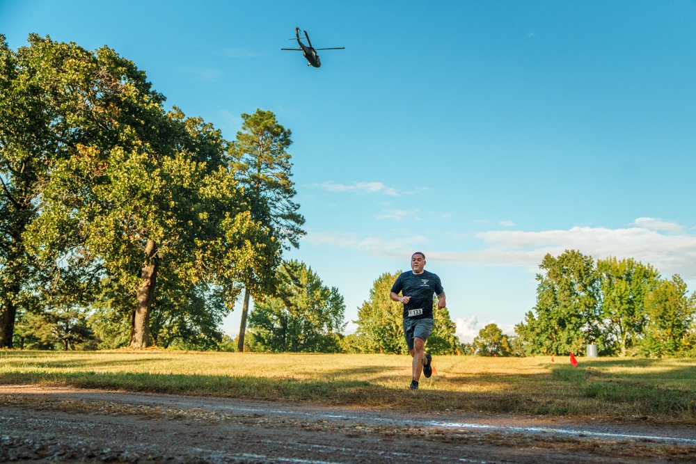 UH-60 Black Hawk 5k Race Flyover Arkansas National Guard Minuteman Day