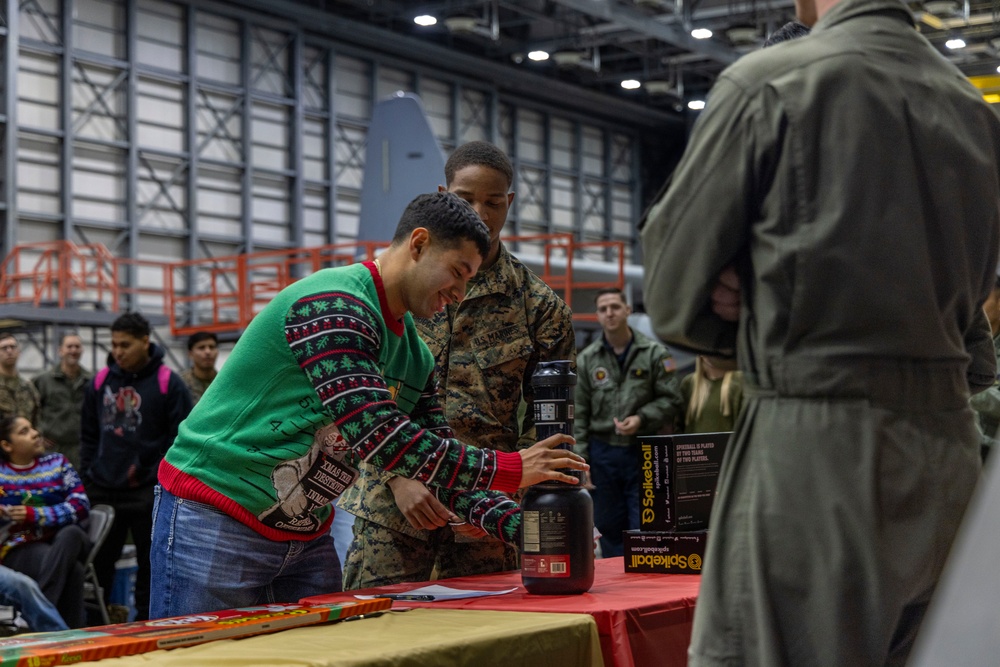 U.S. Marines, families celebrate the holiday season overseas