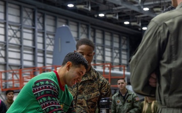 U.S. Marines, families celebrate the holiday season overseas