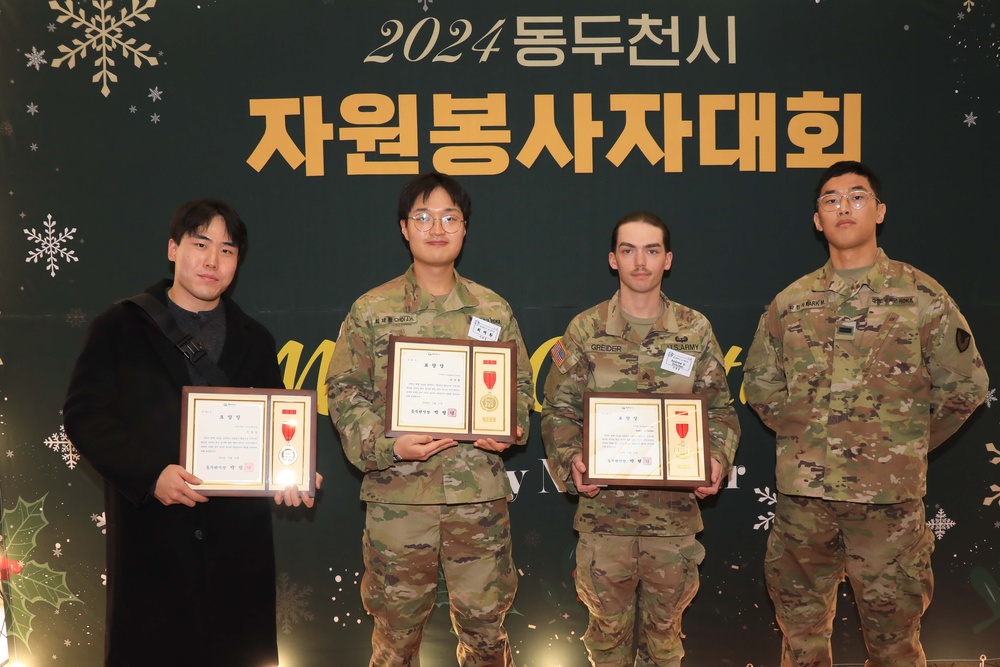 Camp Casey Soldiers Recognized by Dongducheon City for Volunteer Service