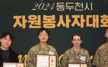 Camp Casey Soldiers Recognized by Dongducheon City for Volunteer Service