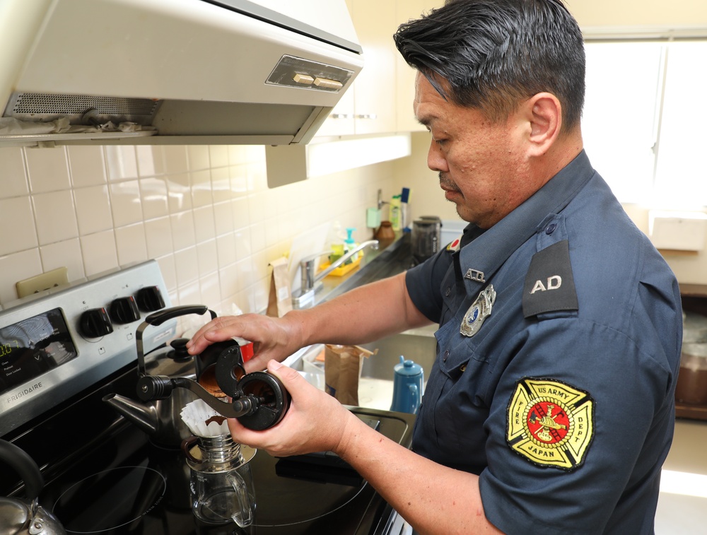 Kure fire dispatcher shares passion for coffee to bring team closer