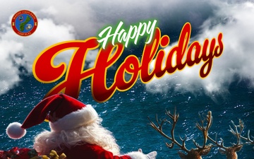 Camp Blaz Happy Holidays Graphic