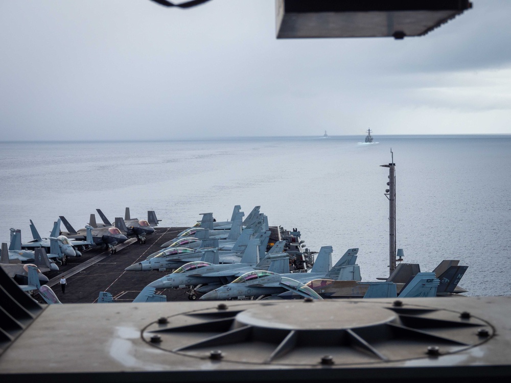 USS Carl Vinson (CVN 70) Transits the Surigao Strait