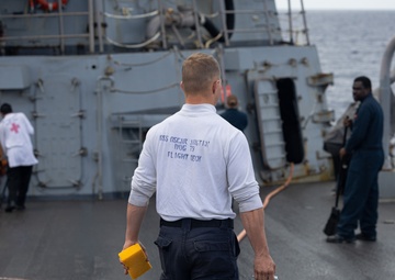 Sailors Conduct Fresh-Water Wash Down Aboard USS Oscar Austin (DDG 79)