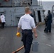 Sailors Conduct Fresh-Water Wash Down Aboard USS Oscar Austin (DDG 79)