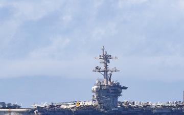 USS Carl Vinson (CVN 70) Transits the Surigao Strait