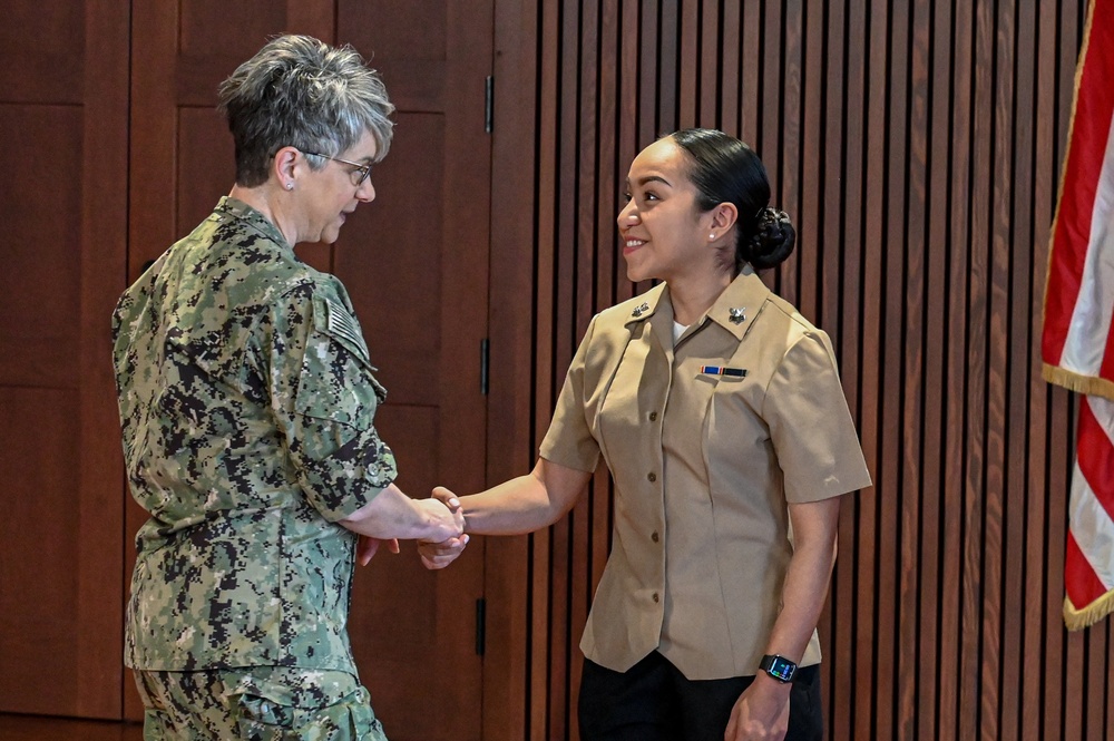 E6 Pinning Ceremony for Dana Dominguez and Nicholas Krol