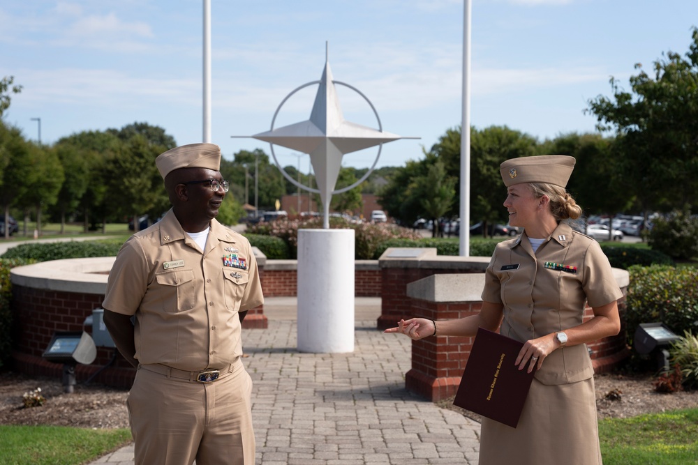 Chief Mass Communication Specialist Torrey Lee Receives College Diploma