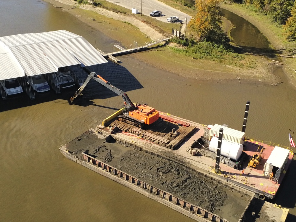 Dredging in the Sunset Marina