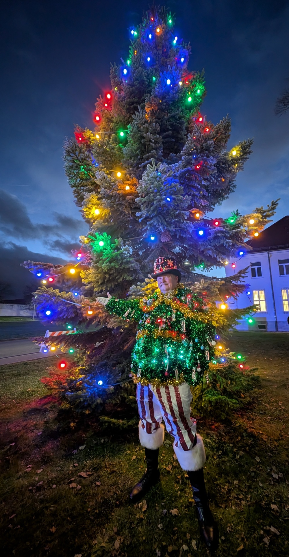 Double vision at USAG Stuttgart's holiday tree lighting