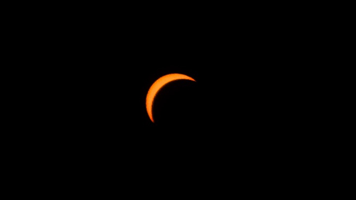 Eclipse Imagery during Training Flight