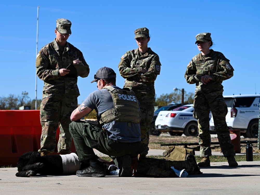 Dyess AFB hosts joint K-9 medical training