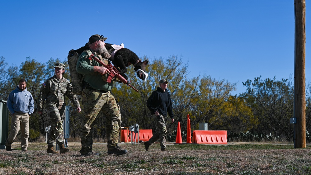 Dyess AFB hosts joint K-9 medical training