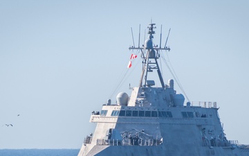 Combat System Check, Training on Tap as USS Canberra (LCS 30) Visits Naval Surface Warfare Center, Port Hueneme Division