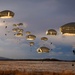 2nd Infantry Brigade, 11th Airborne Division Soldiers conducted a winter jump into Malamute DZ