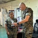 Cpl. Estrada receives the 1st MAW Marine of the Year Award