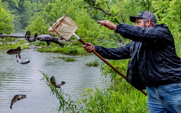 Natural Resource Branch restocks local waters with fresh fish