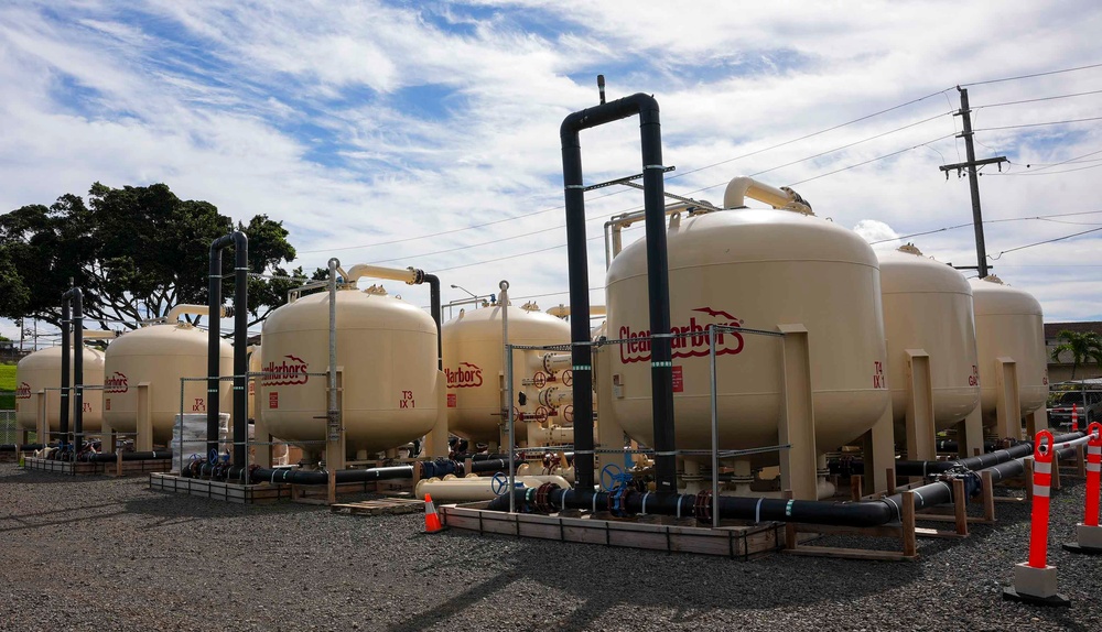 Halawa GAC Water Filtration Tanks