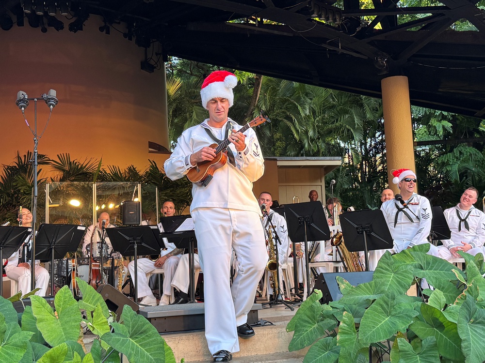 Navy Band Performs Holiday Concert at Hale Koa Hotel