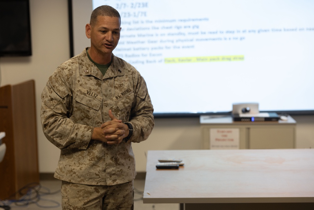 7th Marines kick off regimental squad competition with brief