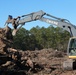 Hurricane Helene Recovery: Temporary Debris Management Site in McIntosh County, Georgia.