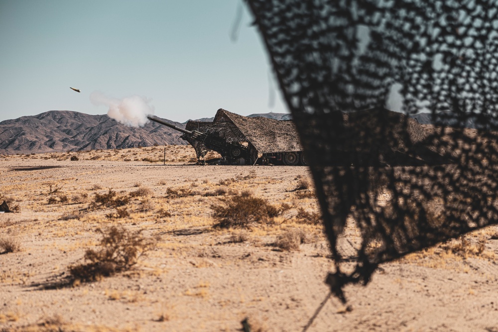 2/11 Marines fire M777 Howitzers during SLTE 0-25