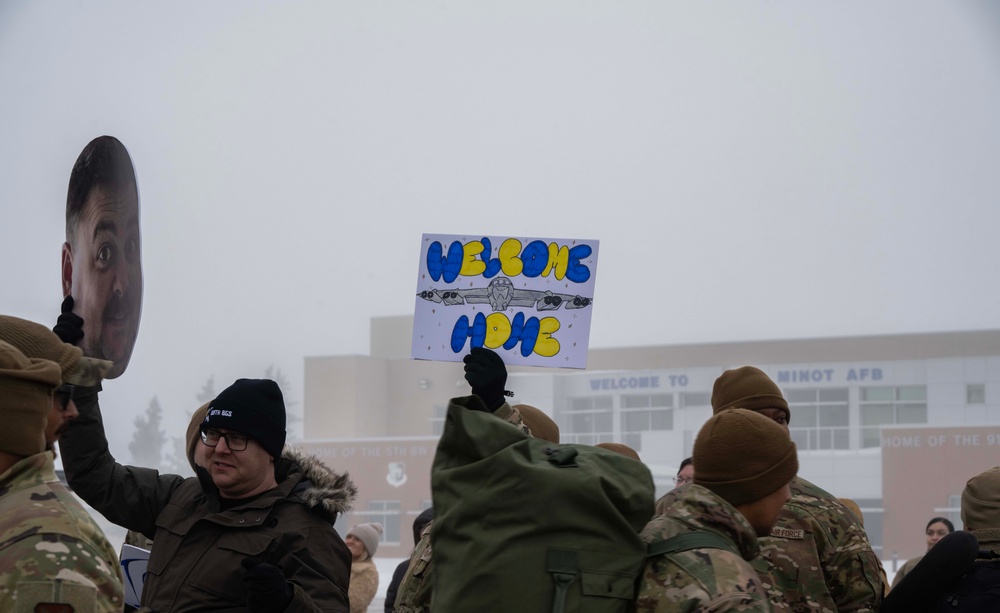 Team Minot welcomes back the 69th Expeditionary Bomb Squadron after a successful deployment