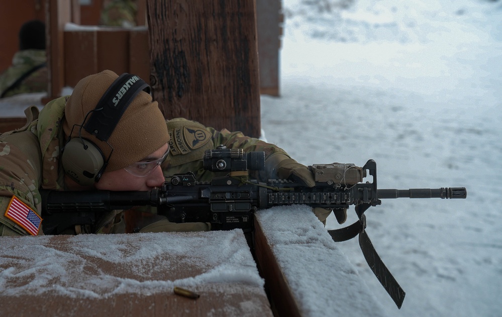 11th Airborne Division's BRC teams prepare for competition with a day at the range