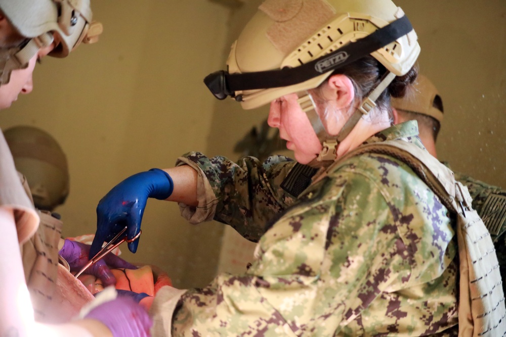 Navy Expeditionary Medicine teams hone skills in realistic operational scenarios to enhance readiness