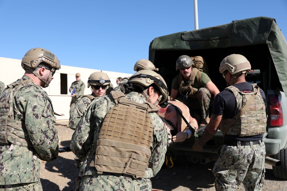 Navy Expeditionary Medicine teams hone skills in realistic operational scenarios to enhance readiness