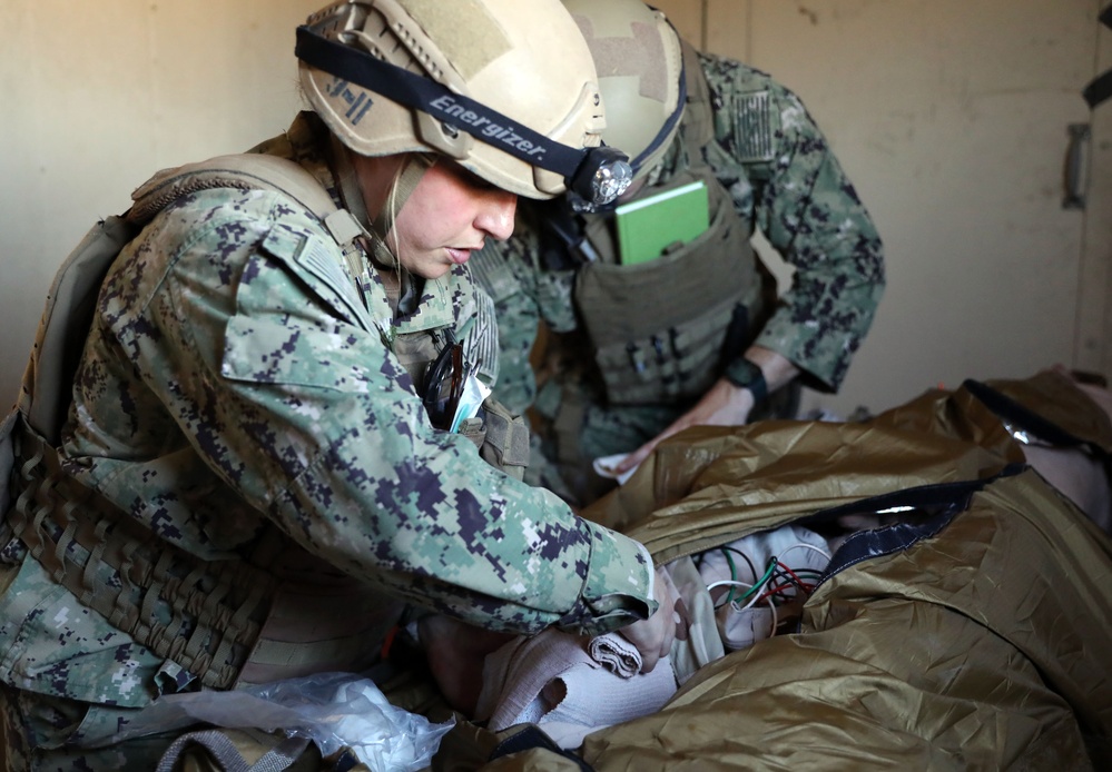 Navy Expeditionary Medicine teams hone skills in realistic operational scenarios to enhance readiness