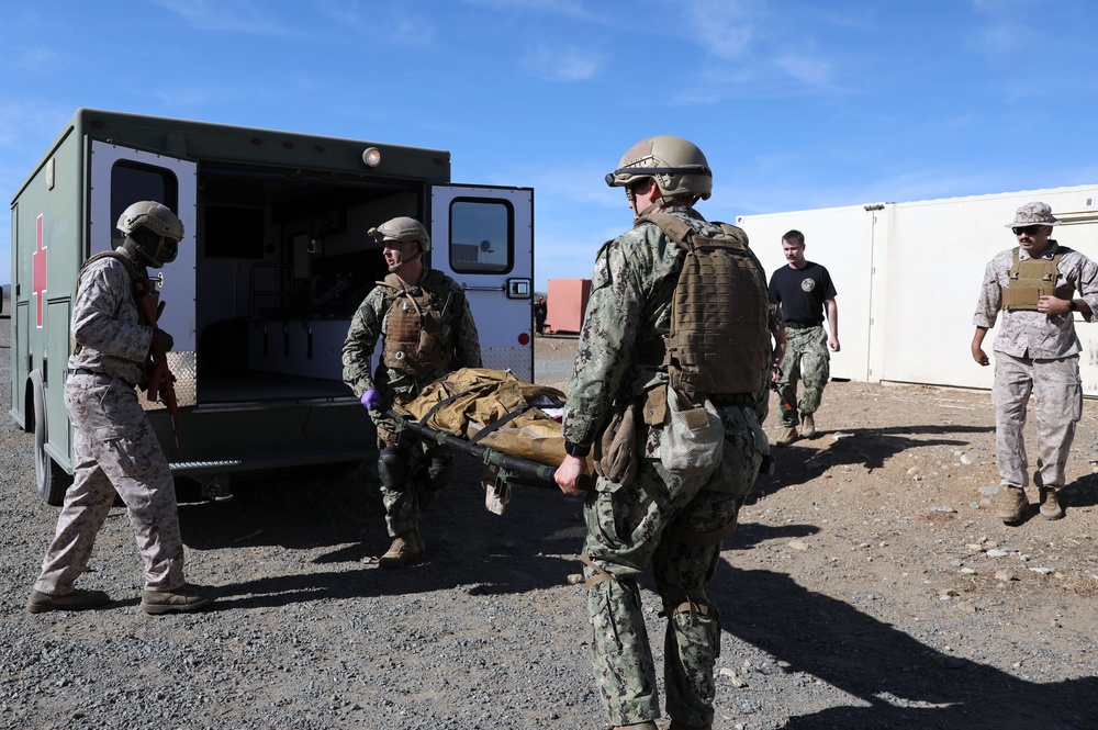 Navy Expeditionary Medicine teams hone skills in realistic operational scenarios to enhance readiness