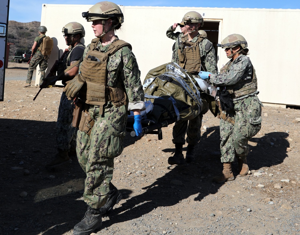 Navy Expeditionary Medicine teams hone skills in realistic operational scenarios to enhance readiness