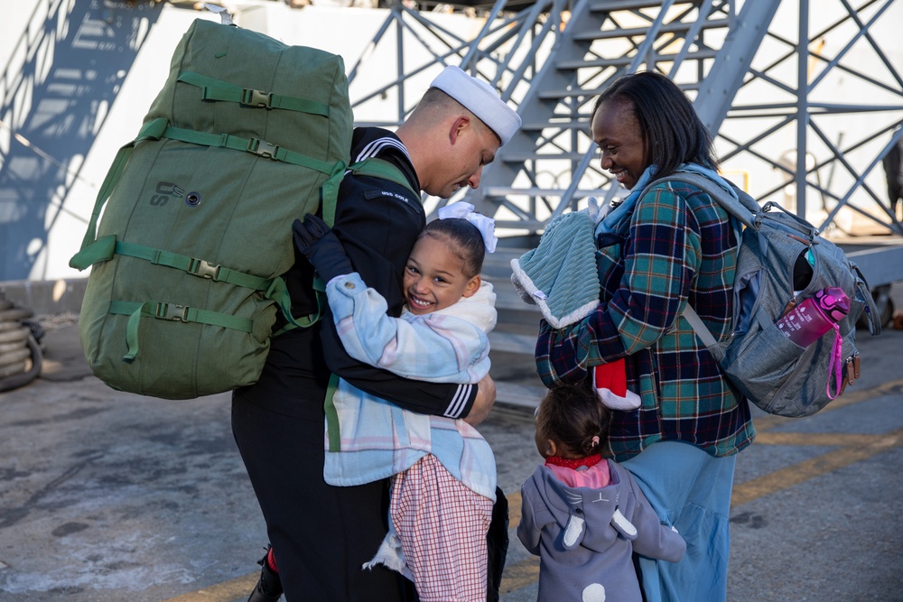 USS Cole Returns to Home Port