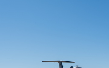 Aircraft await inspections on the 137th SOW flightline