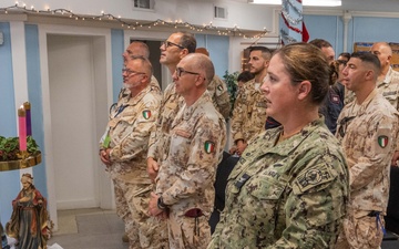 Archbishop of the Archdiocese for the Military Services Visits Camp Lemonnier