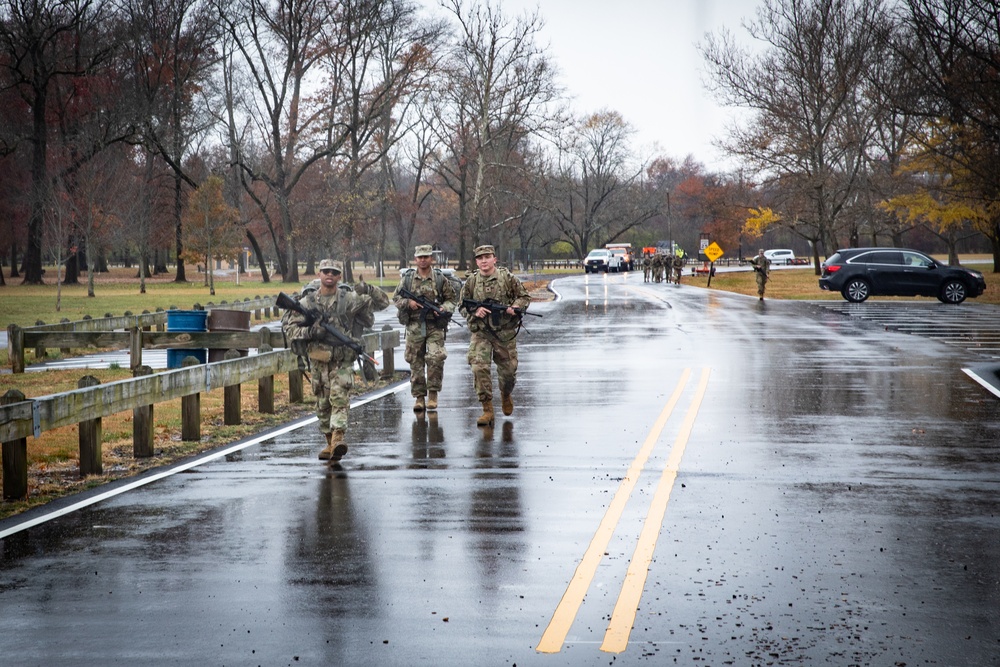 Cadets conduct the final ruck of the year