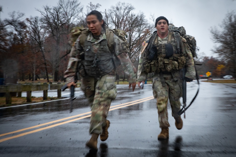 Cadets conduct the final ruck of the year