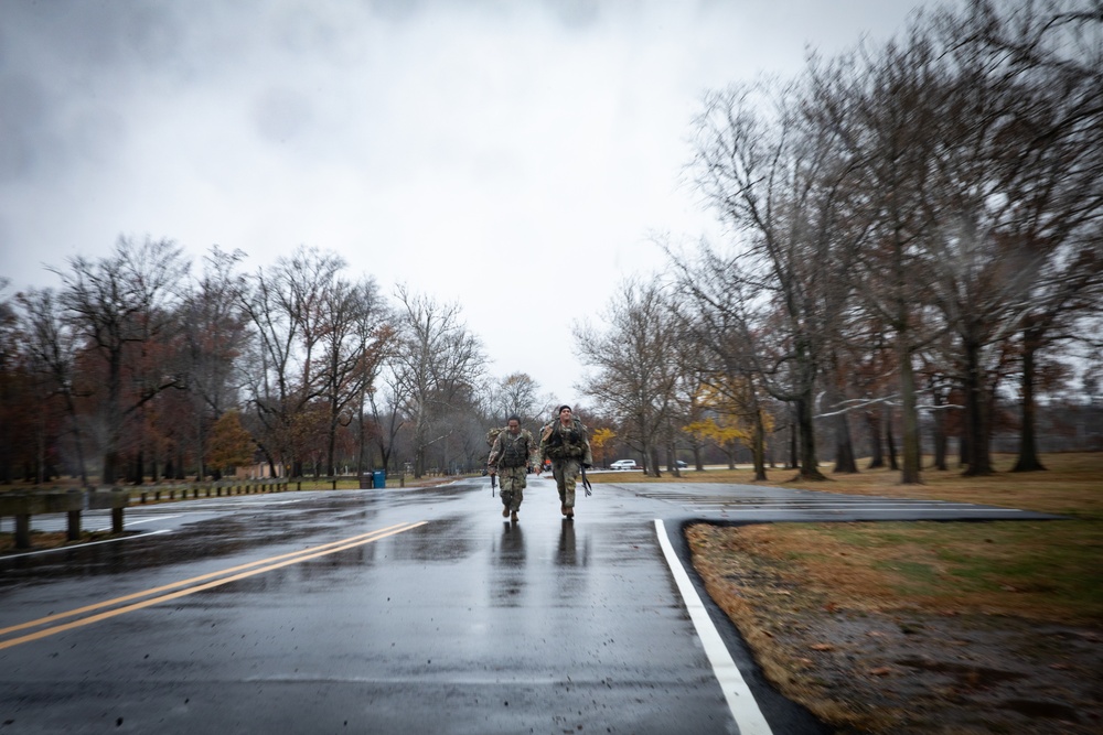 Cadets conduct the final ruck of the year