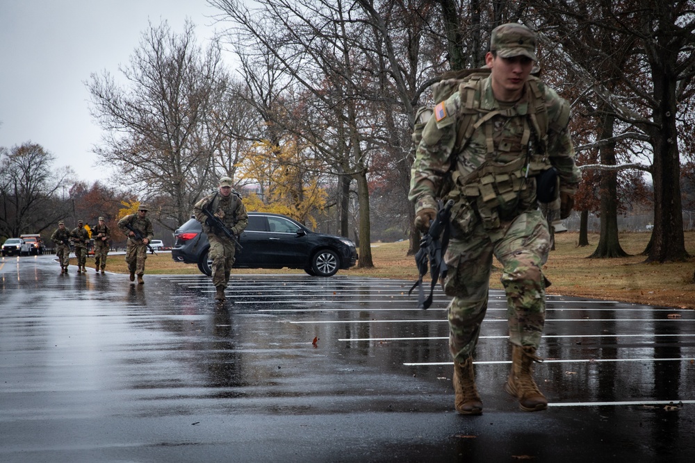 Cadets conduct the final ruck of the year