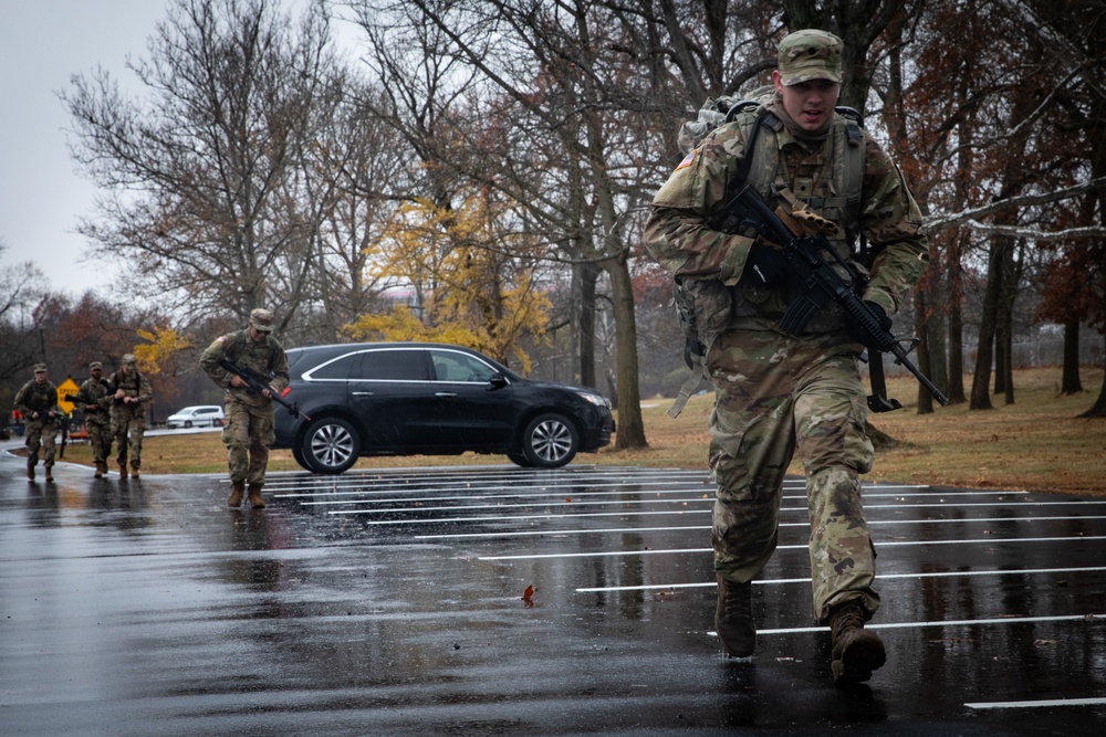 Cadets conduct the final ruck of the year