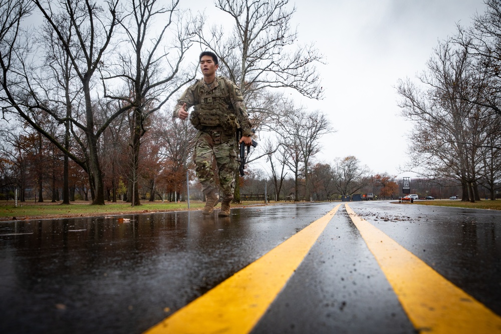 Cadets conduct the final ruck of the year