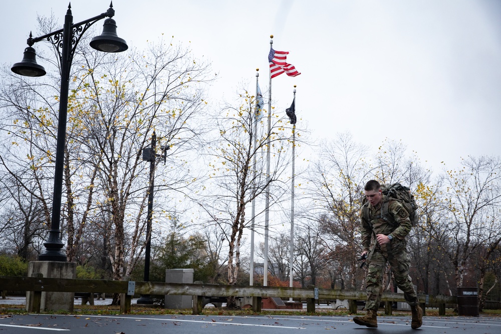 Cadets conduct the final ruck of the year